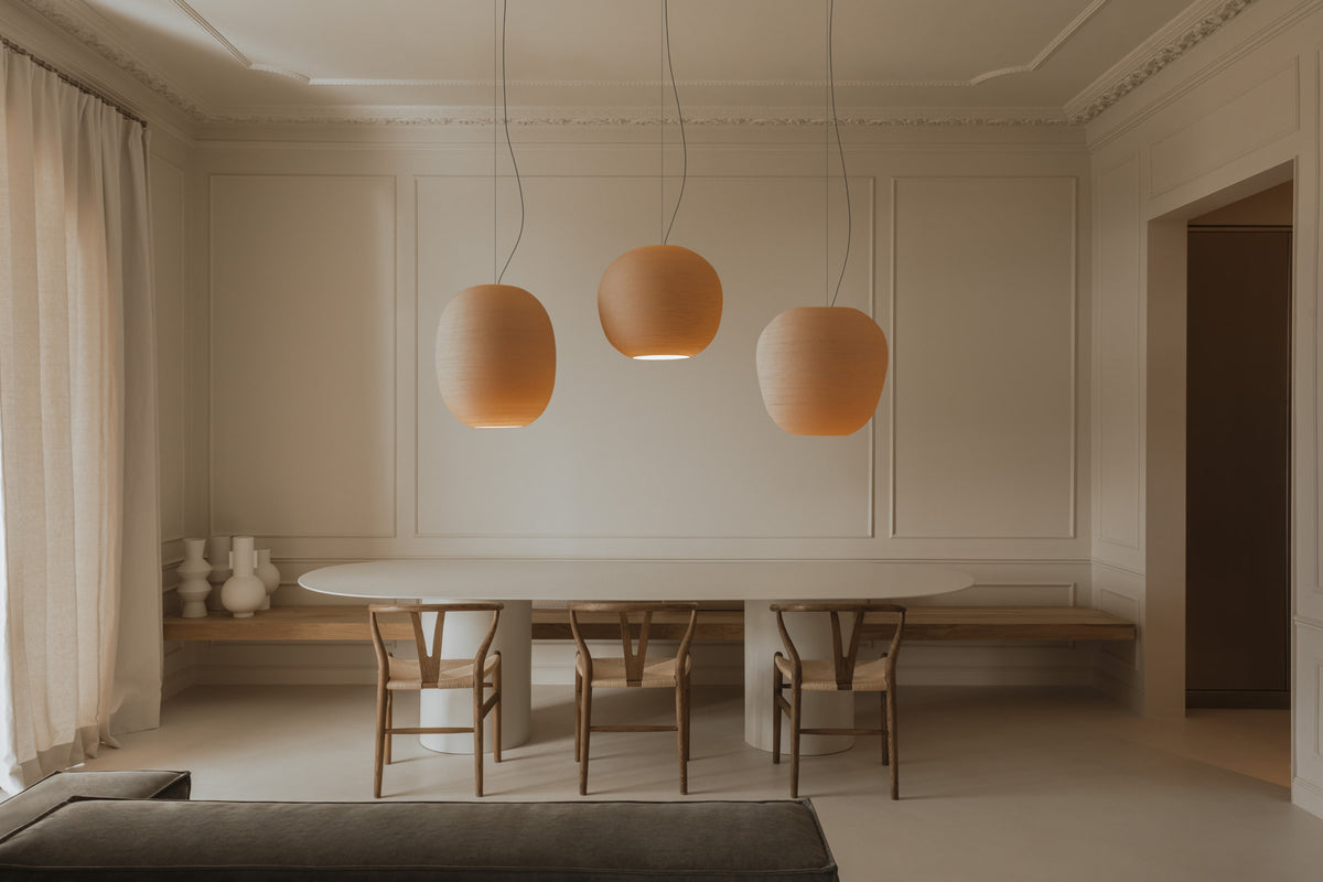 Faro Barcelona 20402-US Tierra Pendant in Beige