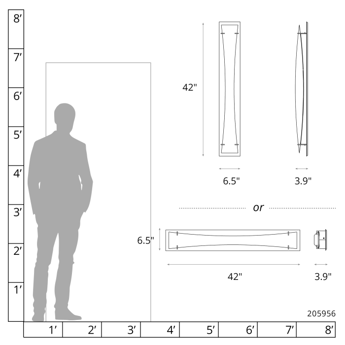 Hubbardton Forge 205956 Bento Large LED Sconce
