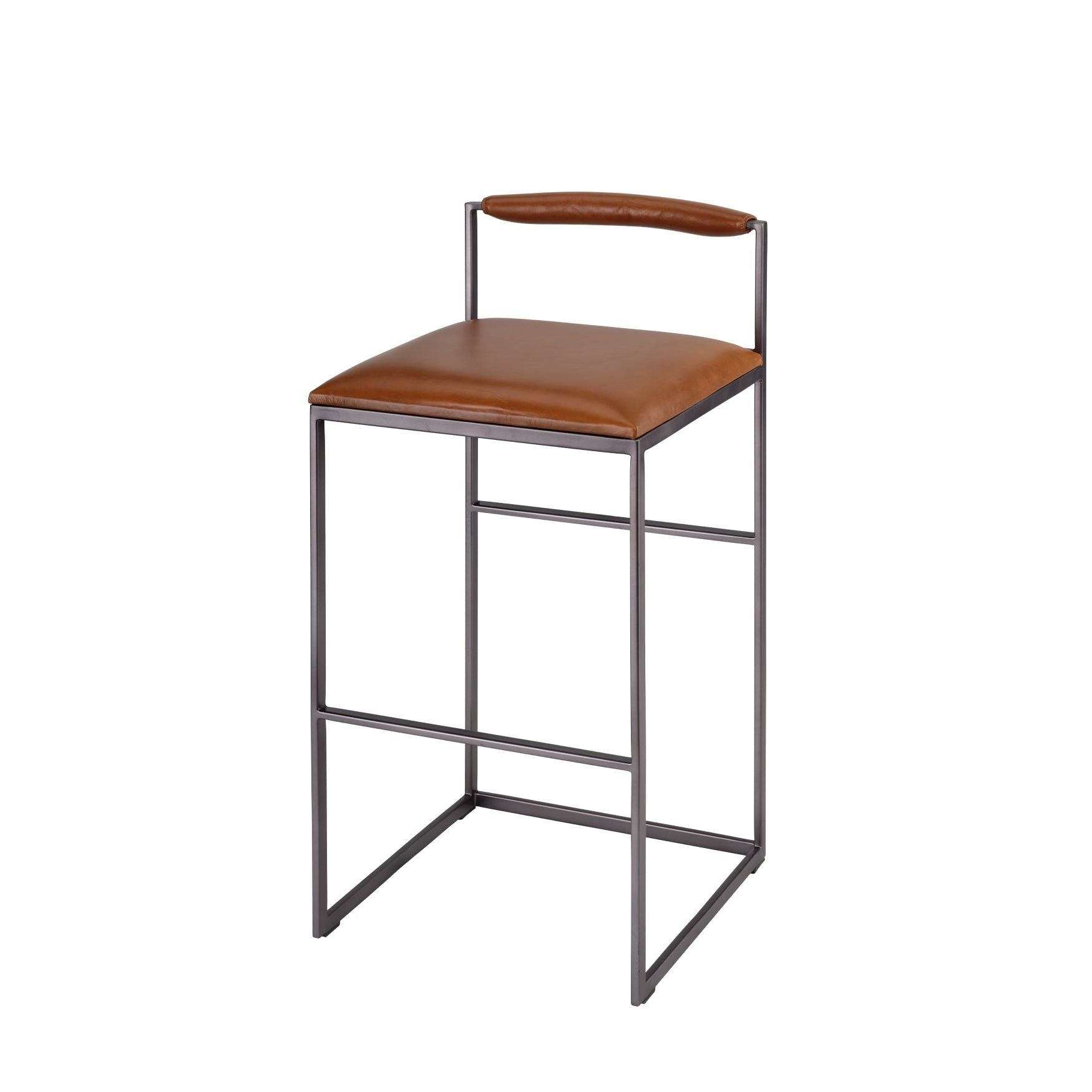 Bradbury Leather Bar Stool