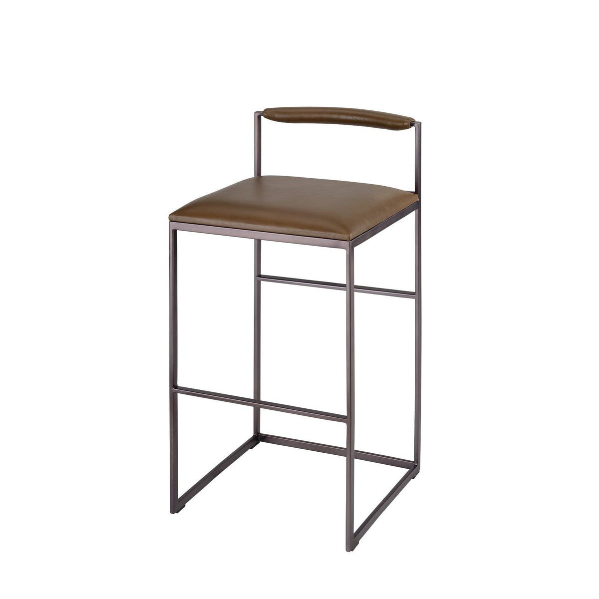 Bradbury Leather Bar Stool