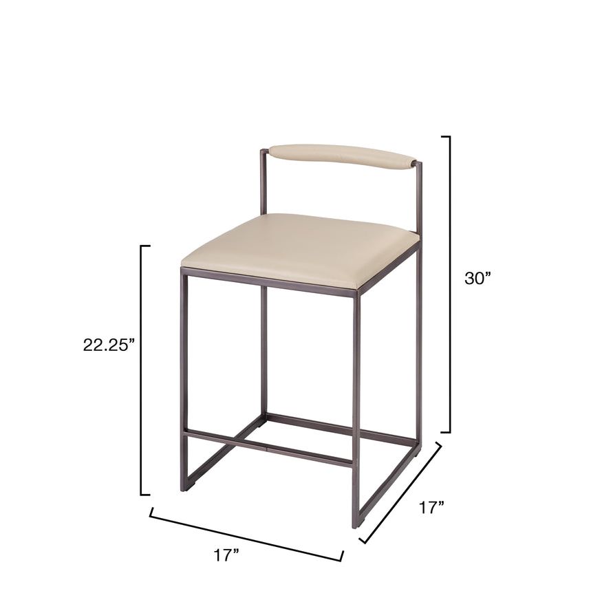 Bradbury Leather Counter Stool