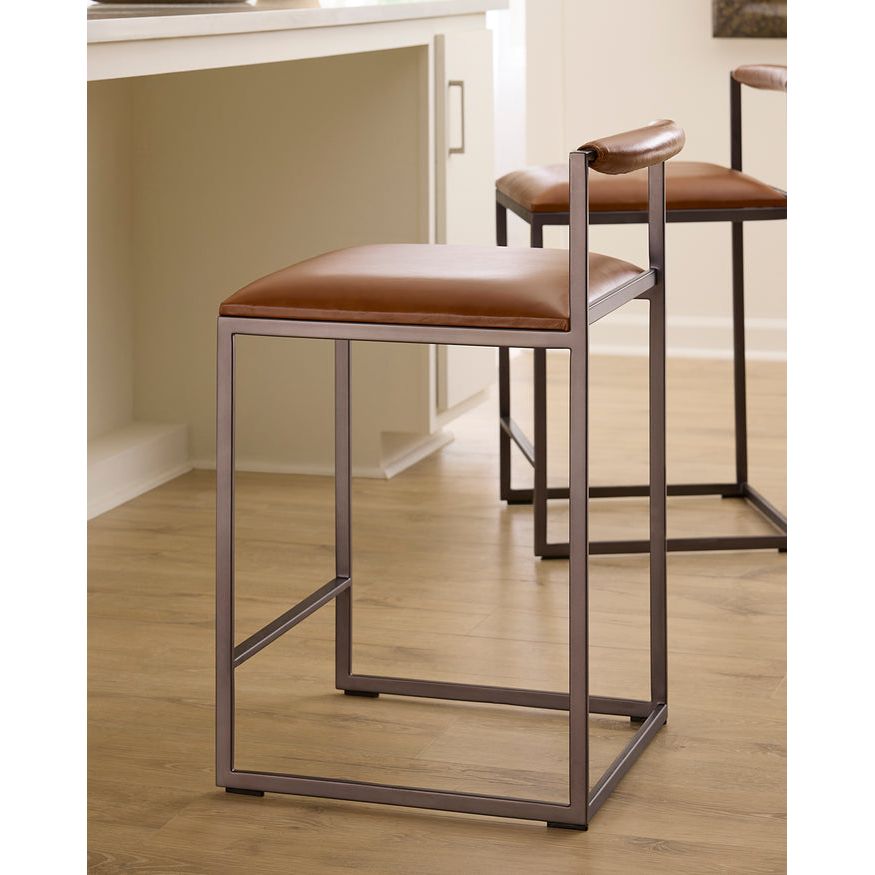 Bradbury Leather Counter Stool