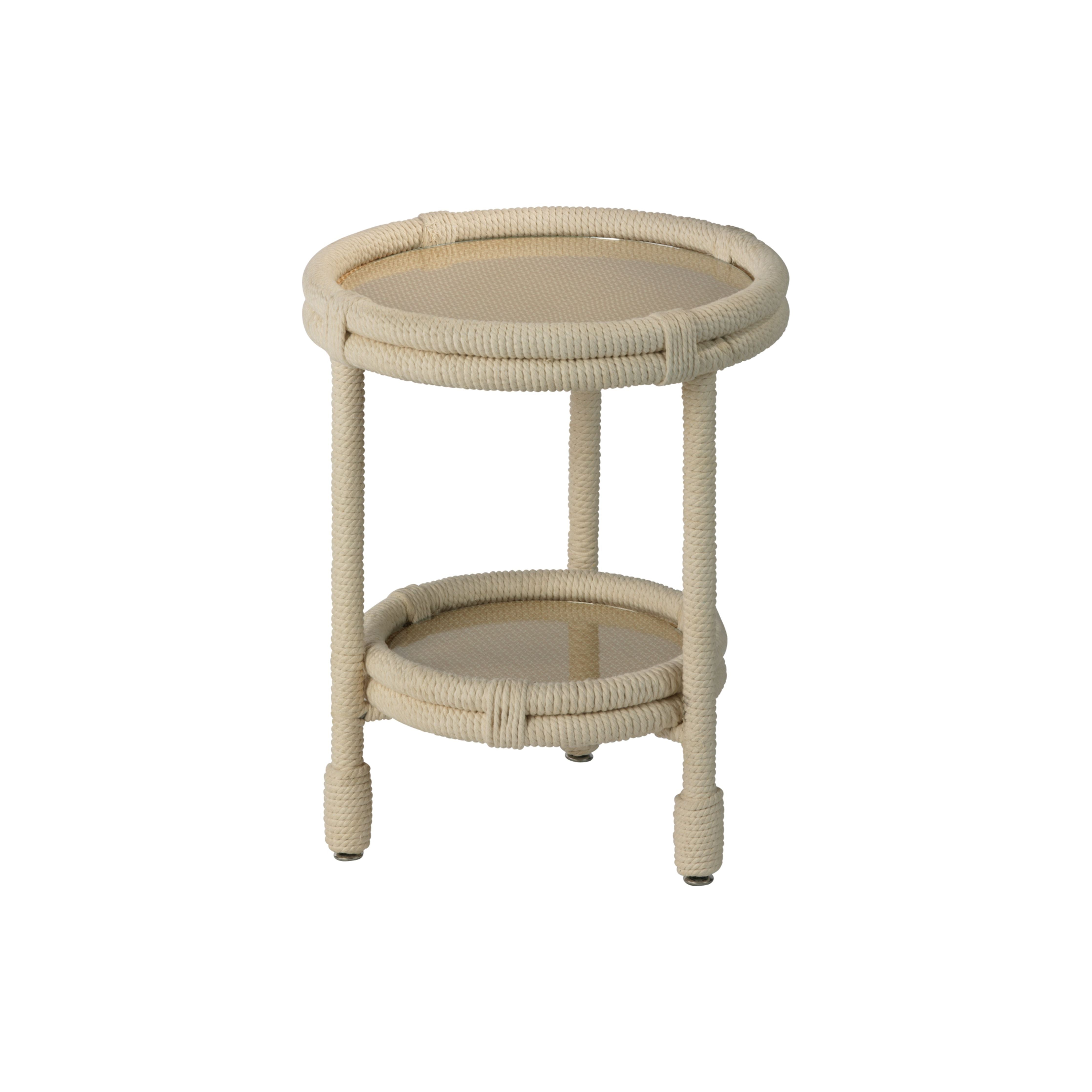 Jamie Young Company - 20DELT-STWH - Delta Side Table -  - Off-White