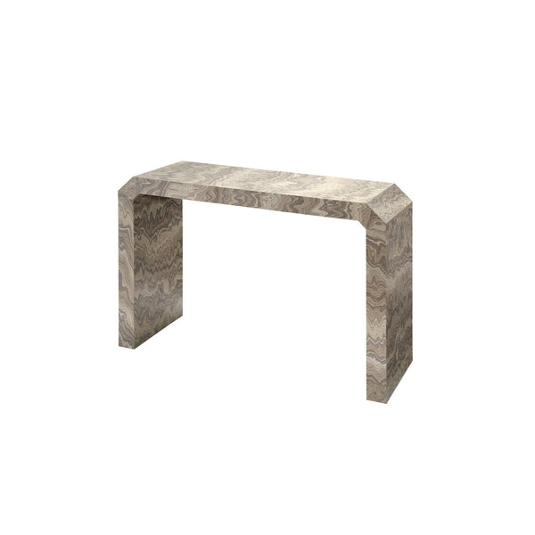 Table console en placage massif
