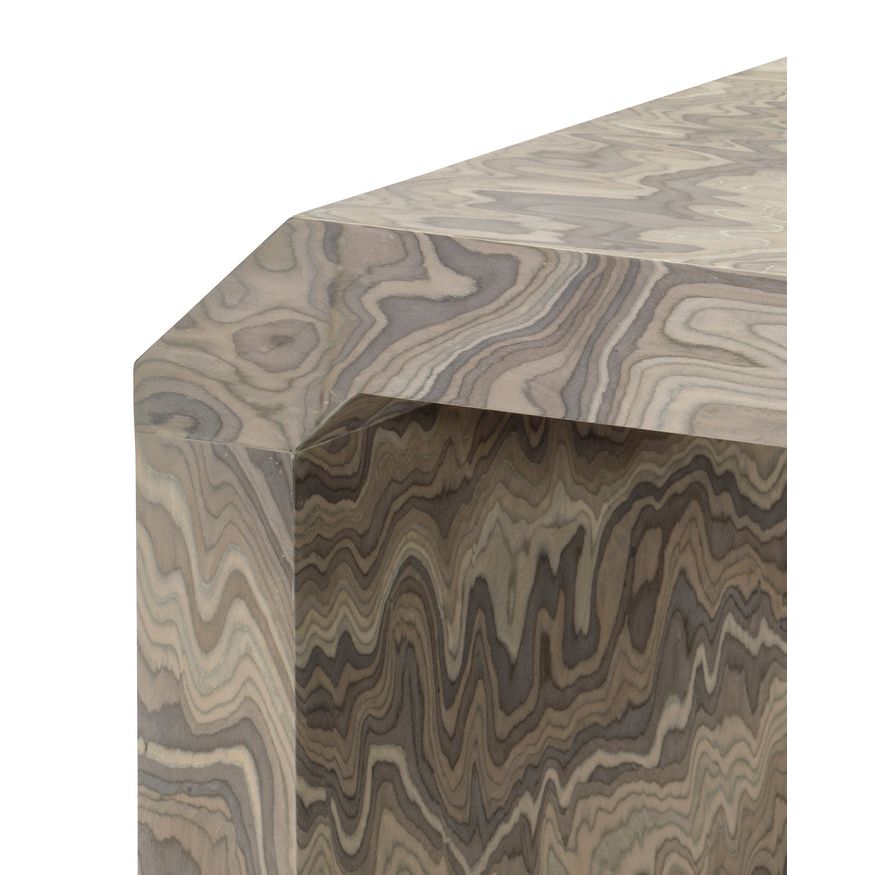 Table console en placage massif