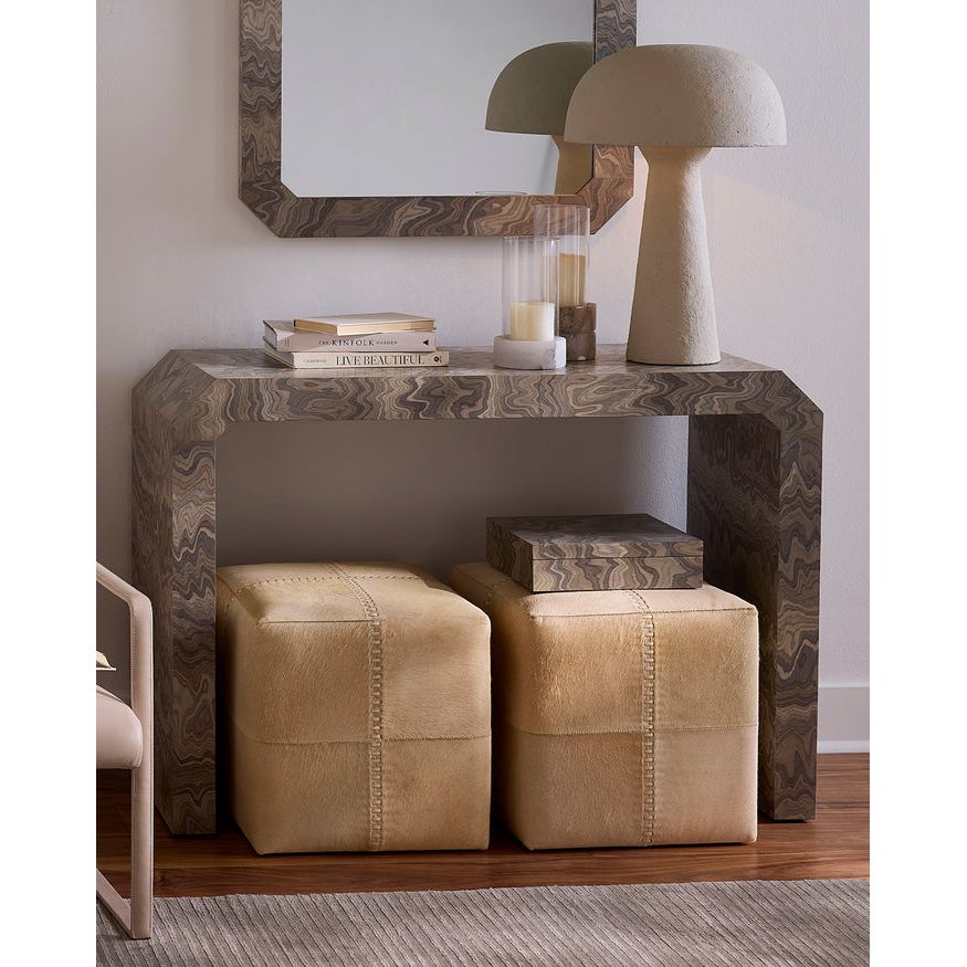 Grounded Veneer Console Table
