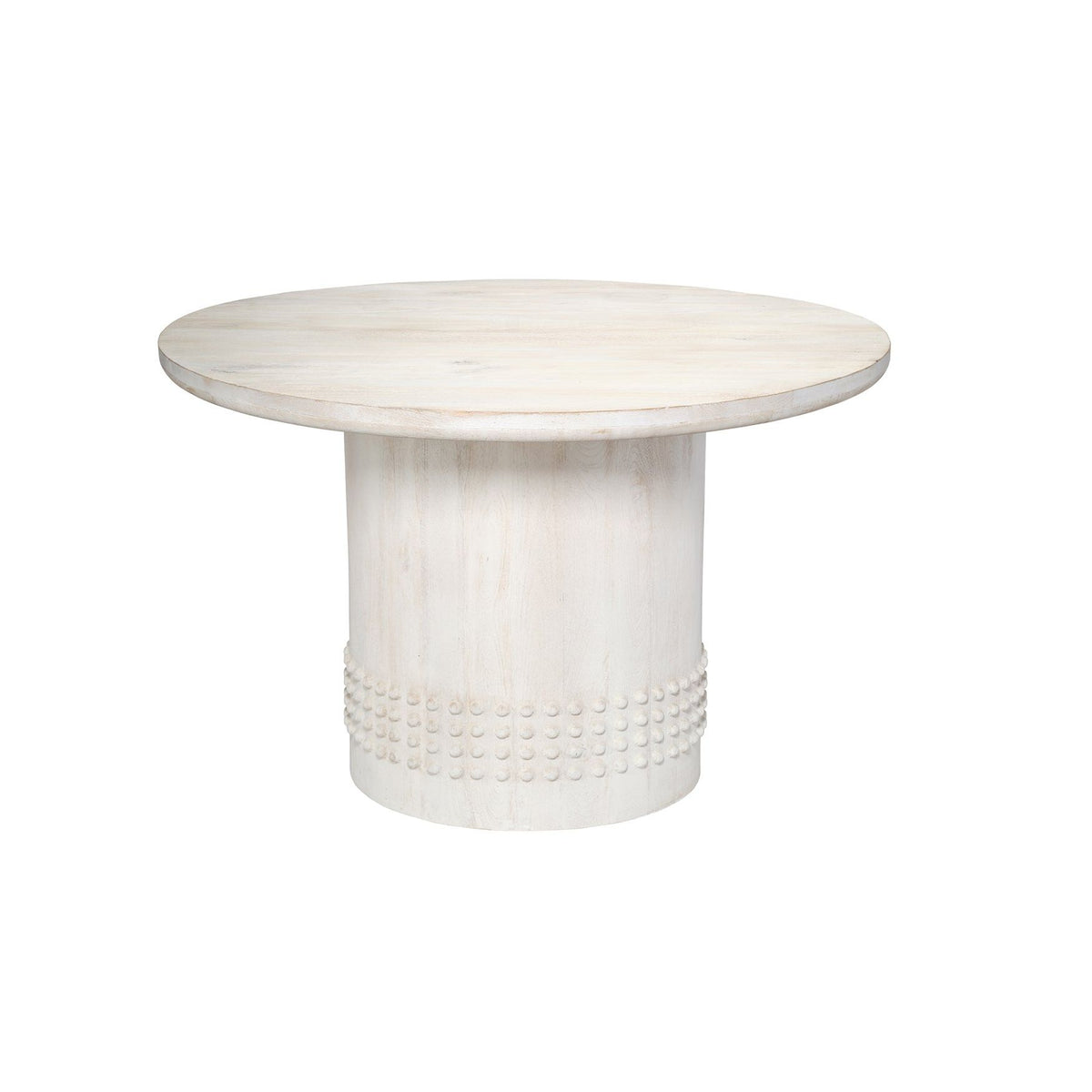 Studded Wood Bistro Dining Table