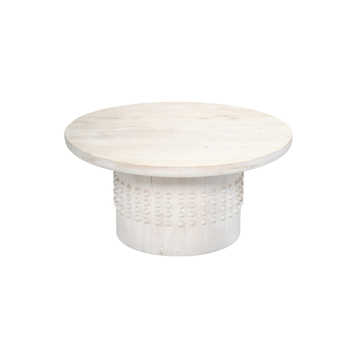 Studded Washed Wood Coffee Table
