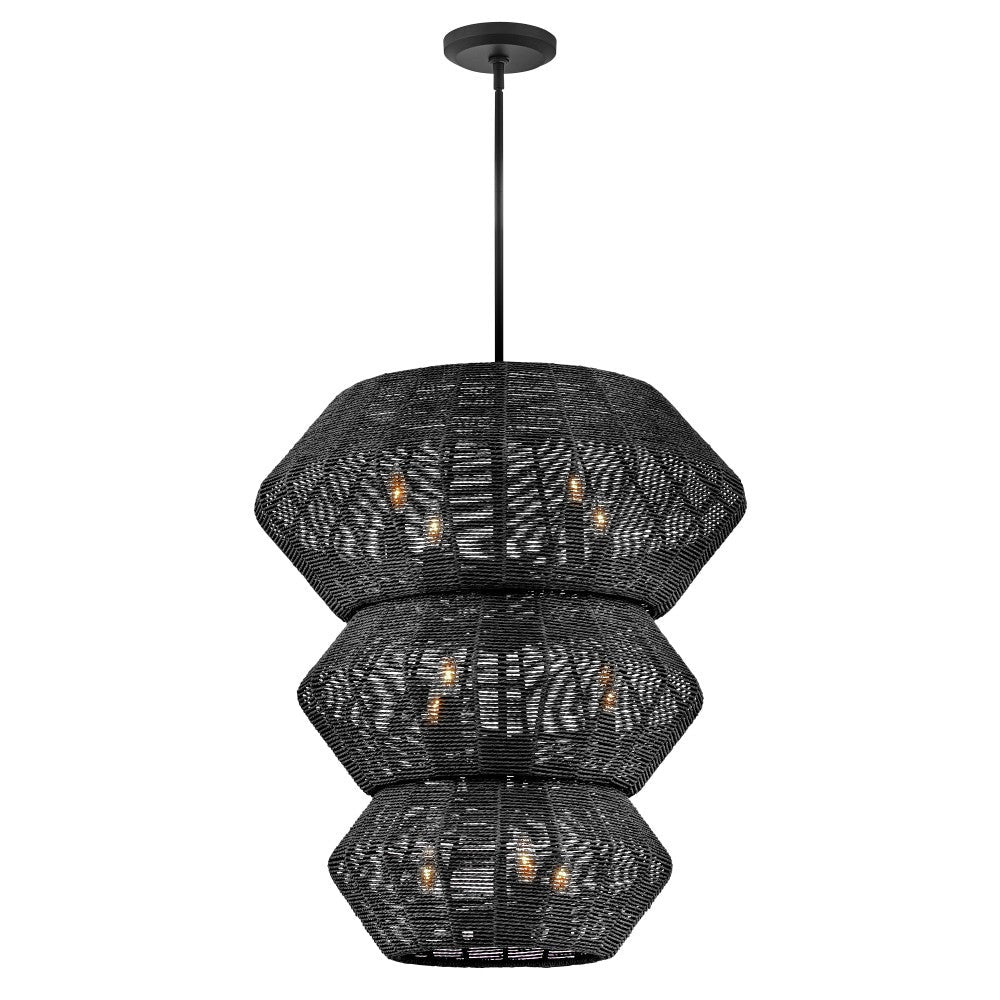 Hinkley Lighting 40388BLK Luca Multi Tier Chandelier in Black