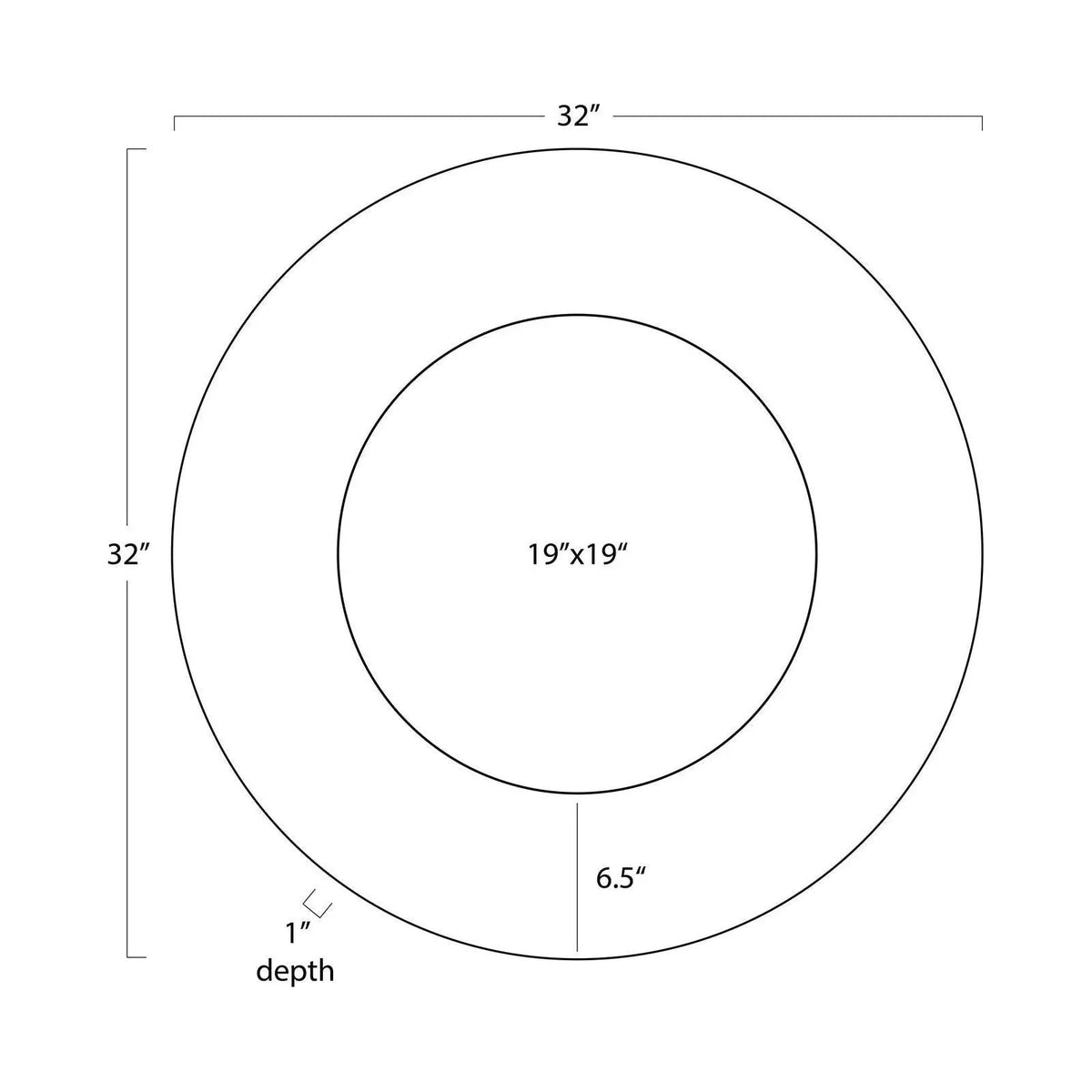 Mirabelle Bone Mirror