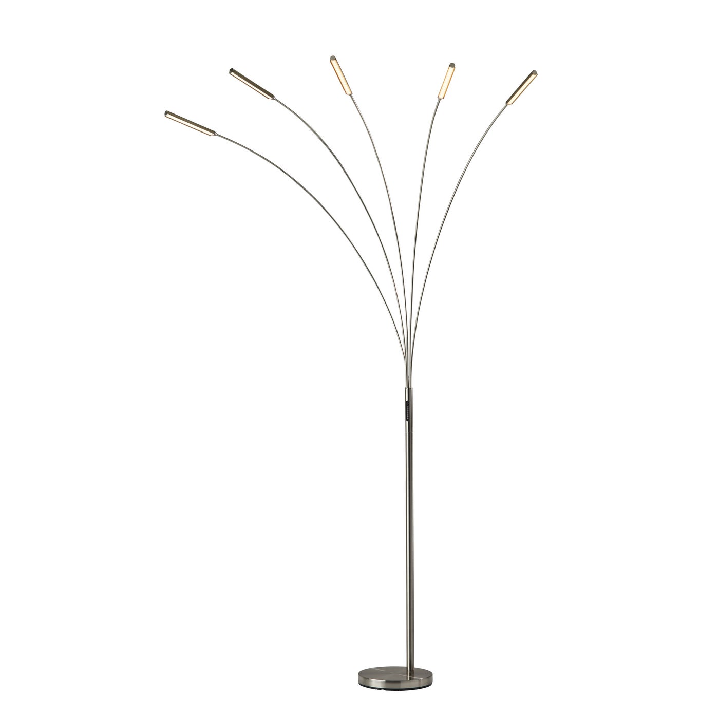 Adesso Home - 2131-22 - LED Arc Lamp - Zodiac - Brushed Steel