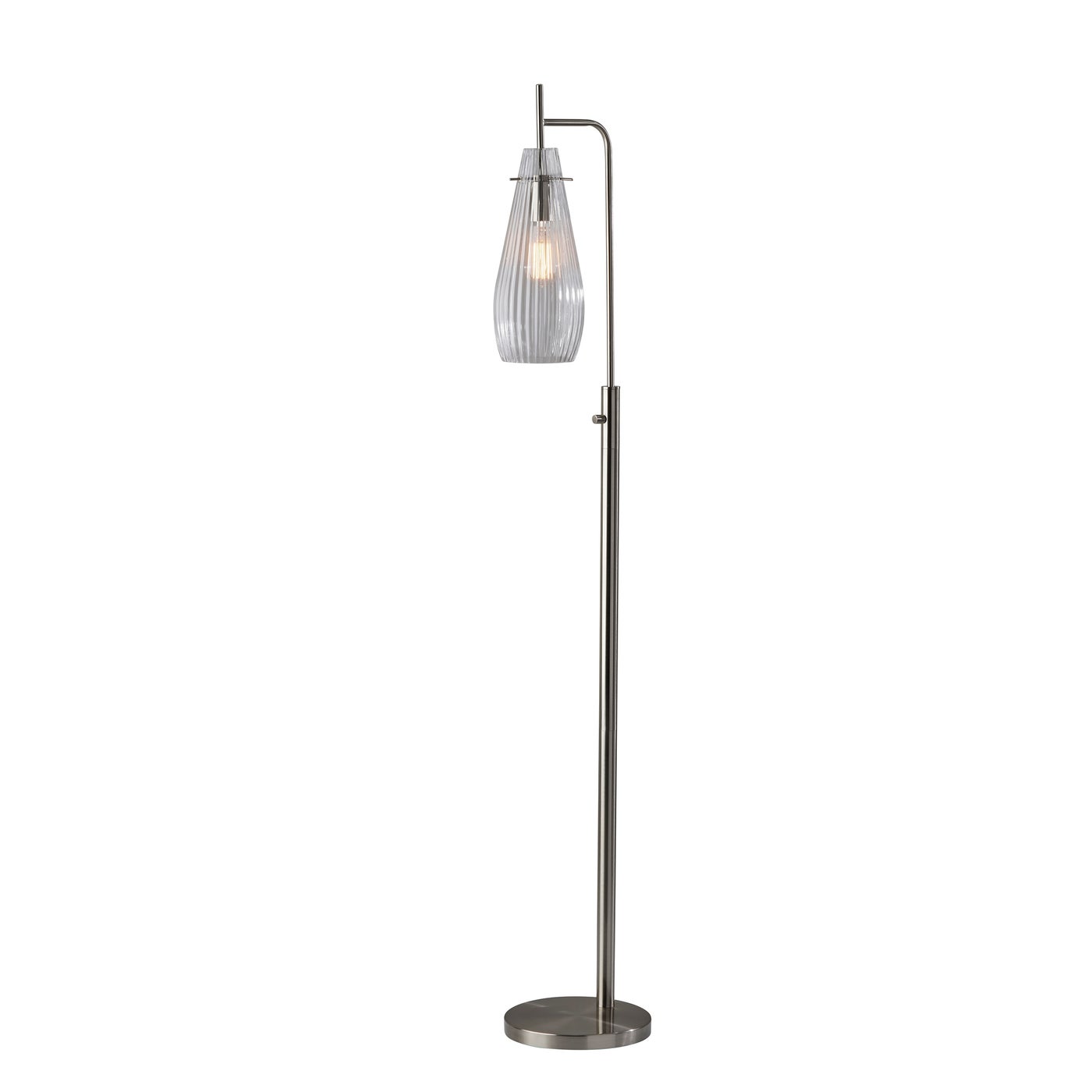 Adesso Home - 2148-22 - Floor Lamp - Layla - Brushed Steel