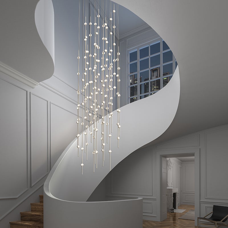Sonneman 2161.13WS Constellation 6" LED courte Suspension en nickel satiné