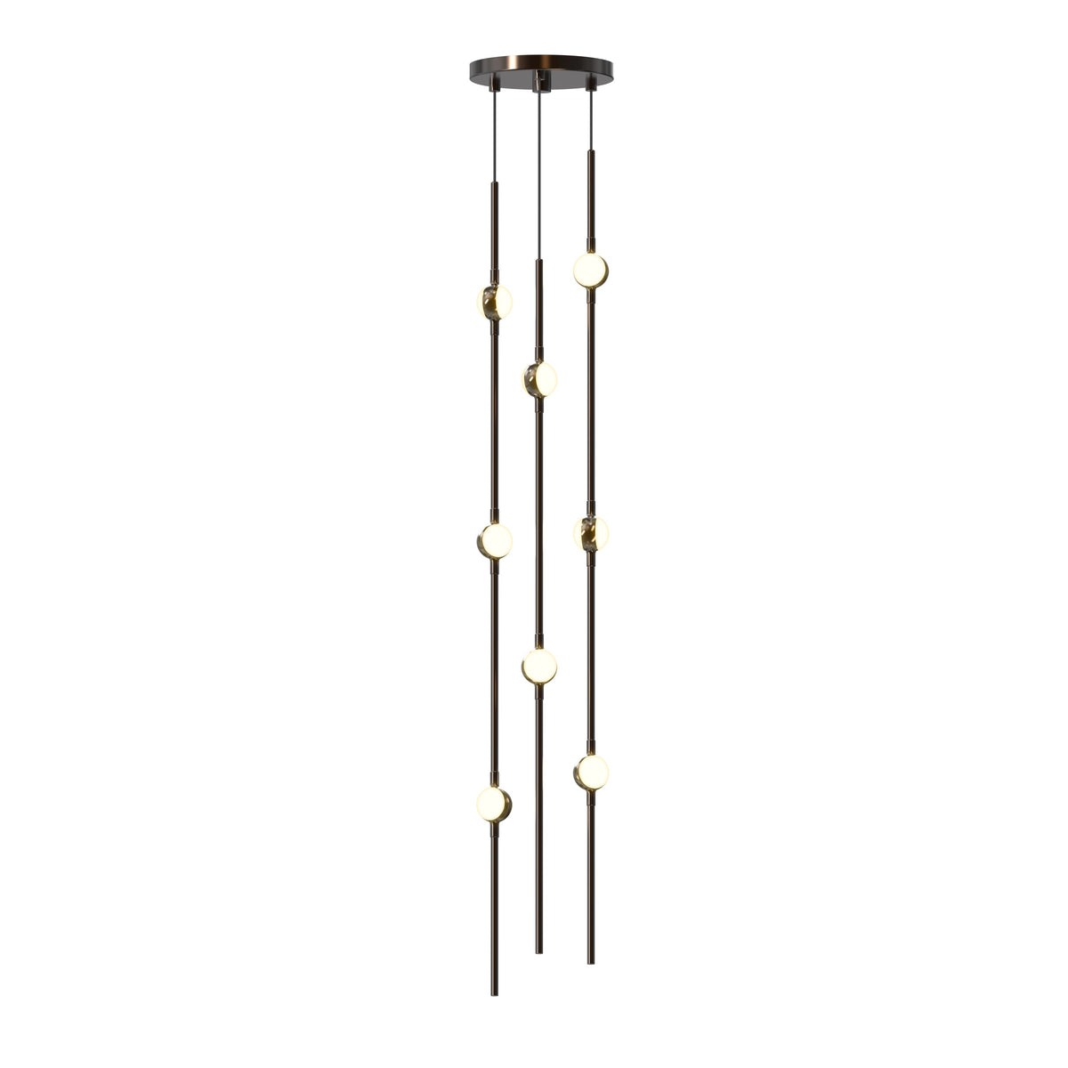 Sonneman 2161.33WS Constellation 6" LED courte Suspension en noir espresso