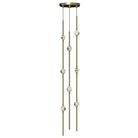 Sonneman 2161.38CS-27-J20 Constellation 6" LED courte Suspension en laiton satiné