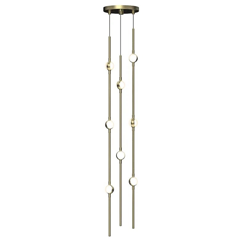 Sonneman 2161.38WS-J20 Constellation 6" LED courte Suspension en laiton satiné