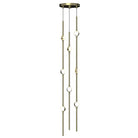Sonneman 2161.38WS Constellation 6" LED courte Suspension en laiton satiné