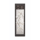 Eurofase 45699-023 Aerie LED Outdoor Wall Sconce in Silver-Black