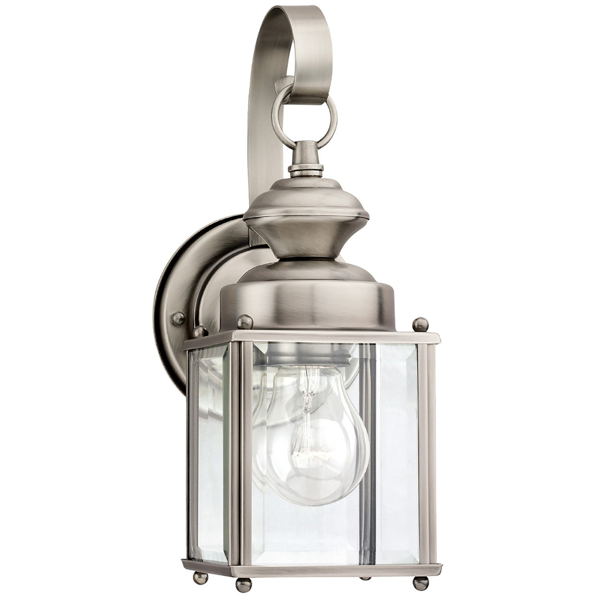 Generation Lighting Canada - 8456-965 - One Light Outdoor Wall Lantern - Jamestowne - Antique Brushed Nickel
