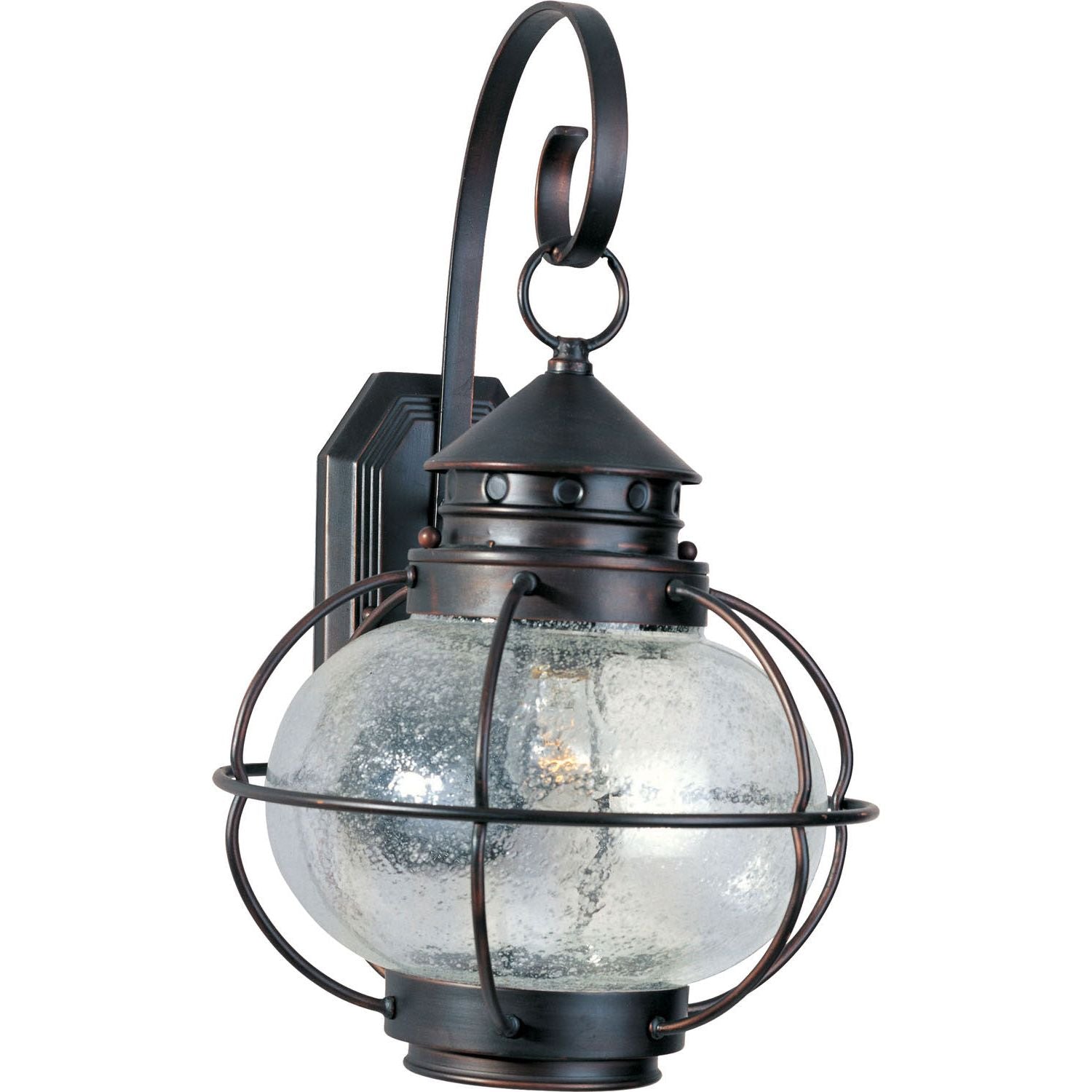 Maxim - 30503CDOI - One Light Outdoor Wall Lantern - Portsmouth - Oil Rubbed Bronze