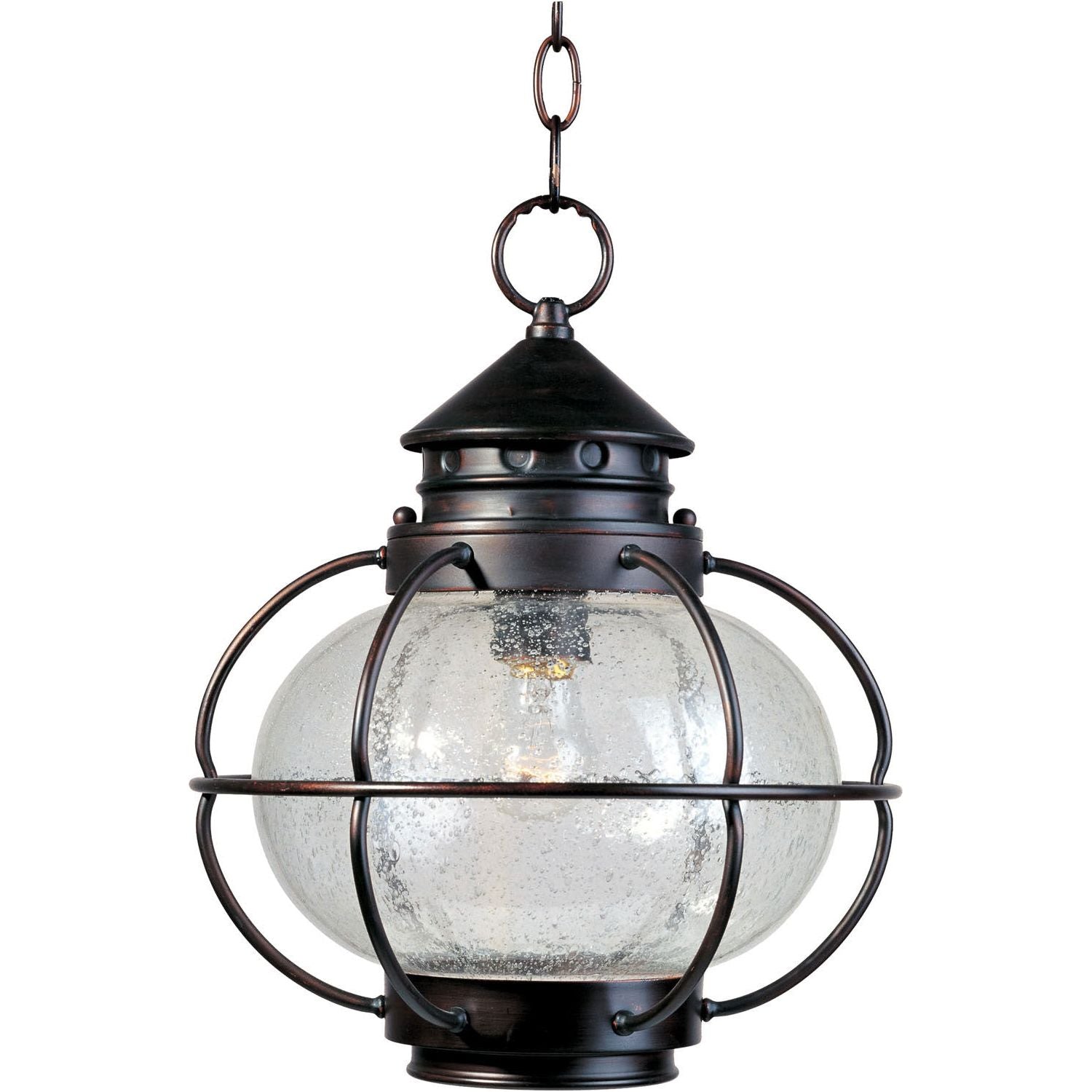 Maxim - 30506CDOI - One Light Outdoor Hanging Lantern - Portsmouth - Oil Rubbed Bronze