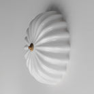Maxim Lighting 22650WTNAB Bundt 15" Flush Mount in White/Natural Aged Brass