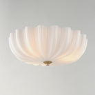 Maxim Lighting 22650WTNAB Bundt 15" Flush Mount in White/Natural Aged Brass