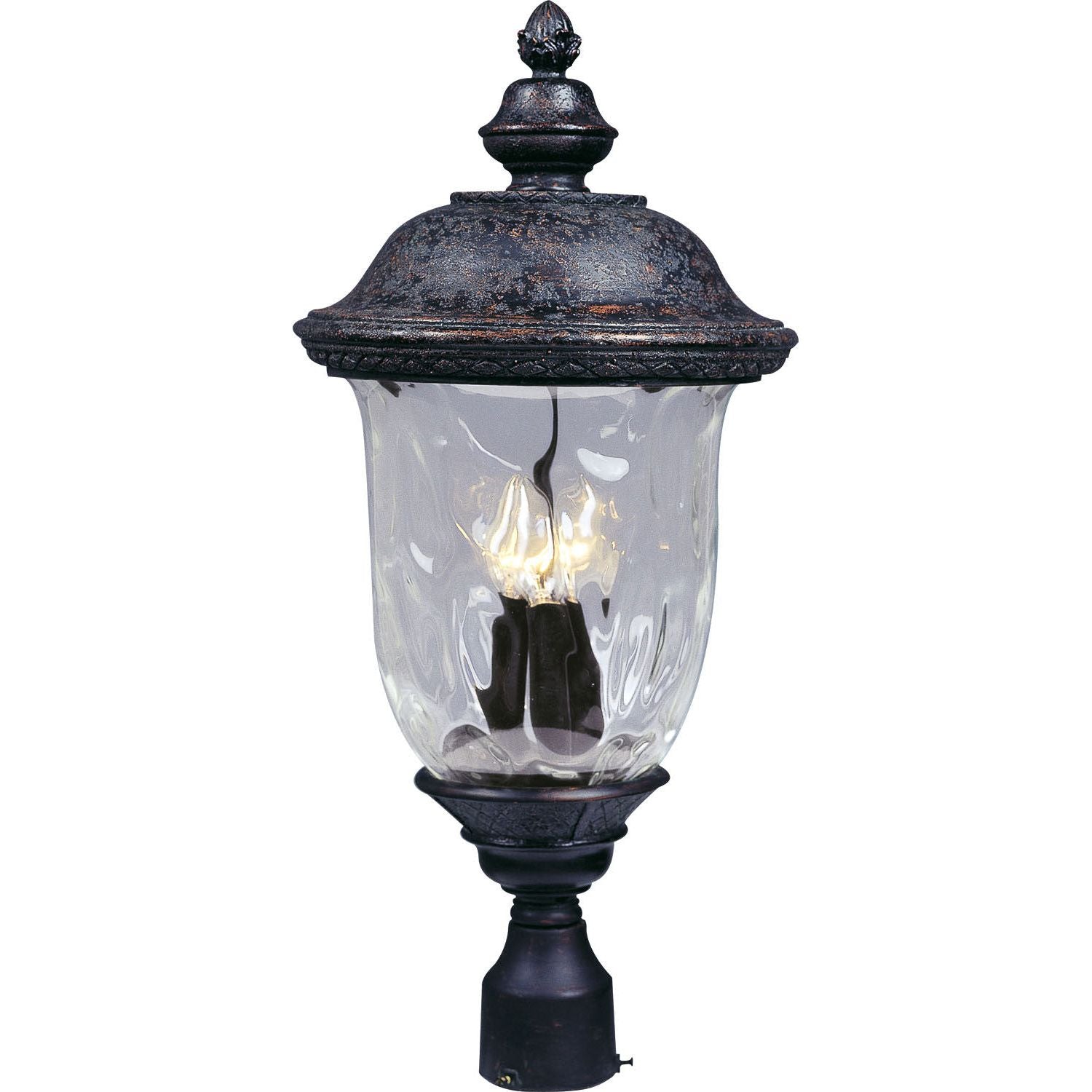 Maxim - 3420WGOB - Three Light Outdoor Pole/Post Lantern - Carriage House DC - Oriental Bronze