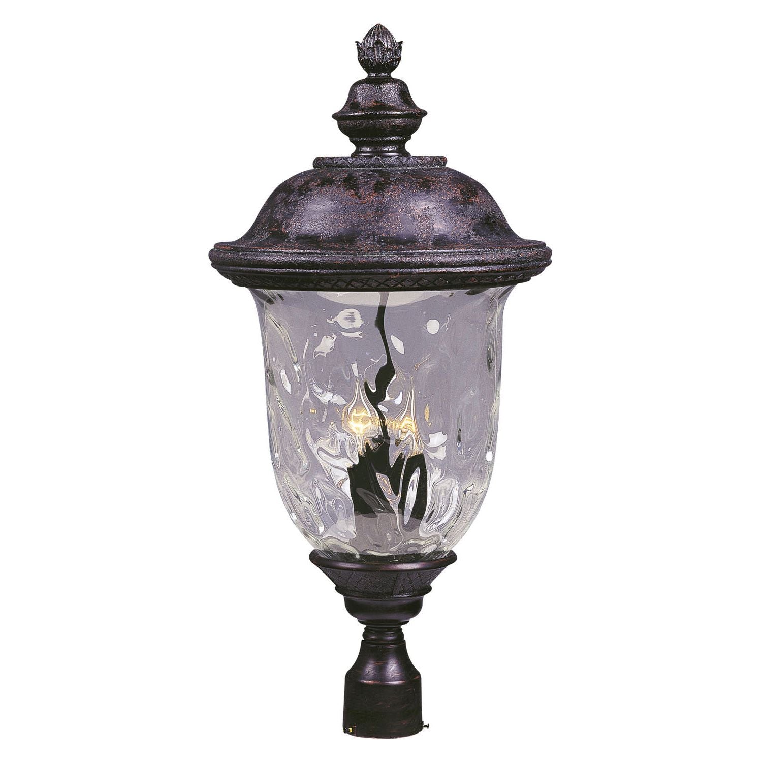 Maxim - 3421WGOB - Three Light Outdoor Pole/Post Lantern - Carriage House DC - Oriental Bronze