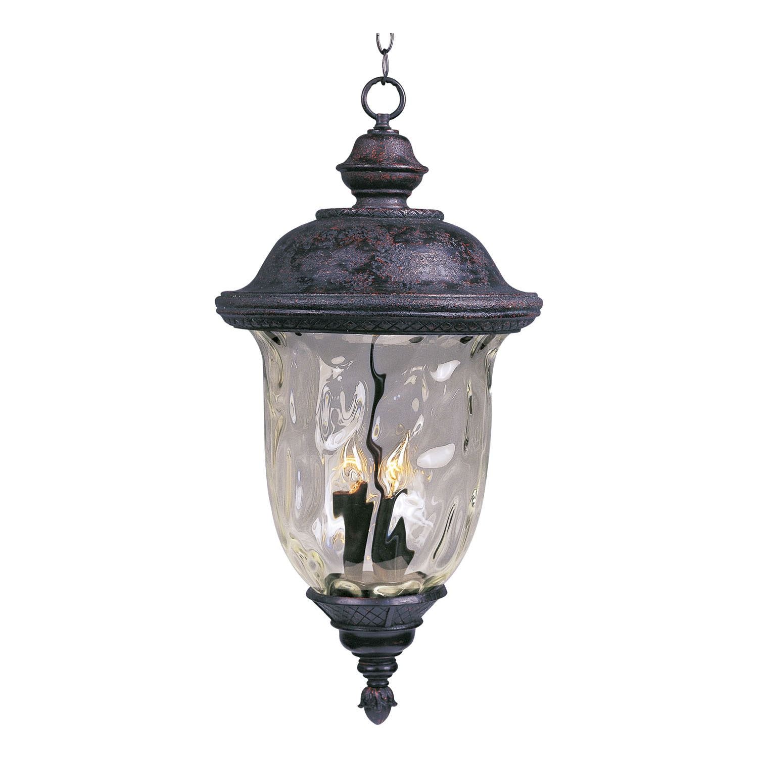 Maxim - 3427WGOB - Three Light Outdoor Hanging Lantern - Carriage House DC - Oriental Bronze