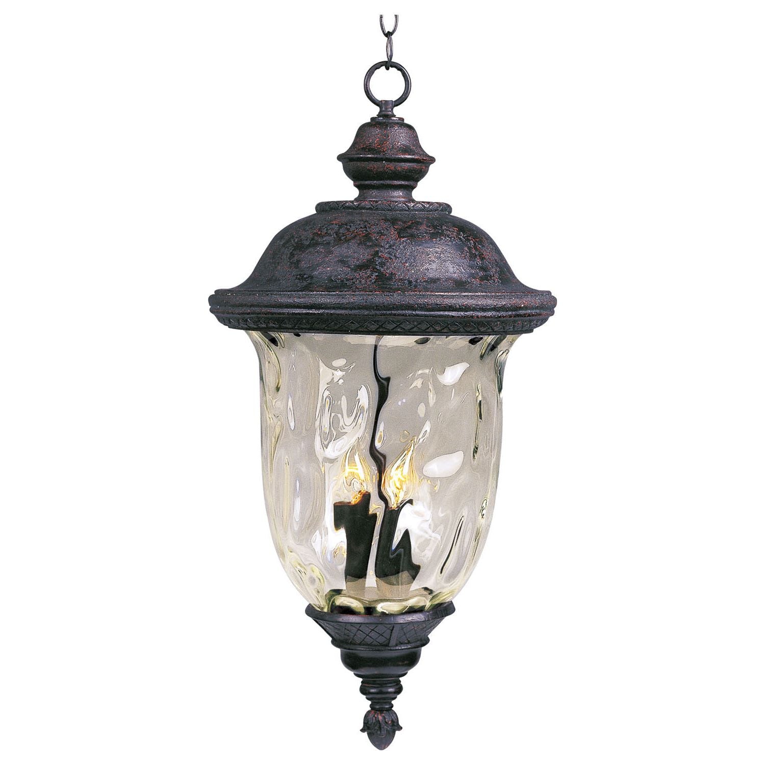 Maxim - 3428WGOB - Three Light Outdoor Hanging Lantern - Carriage House DC - Oriental Bronze