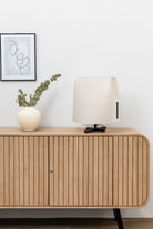 Faro Barcelona 23002-57-US Luang Table Lamp in Black/Beige