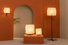 Faro Barcelona 23003-59-US Luang Floor Lamp in Black/Beige