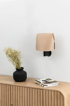 Faro Barcelona 23004-58-US Luang Wall Sconce in Black/Camel