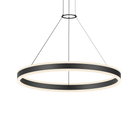 Sonneman 2305.25-J20 Double Corona LED Suspension en noir satiné