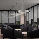 Sonneman 2305.25-J20 Double Corona LED Suspension en noir satiné