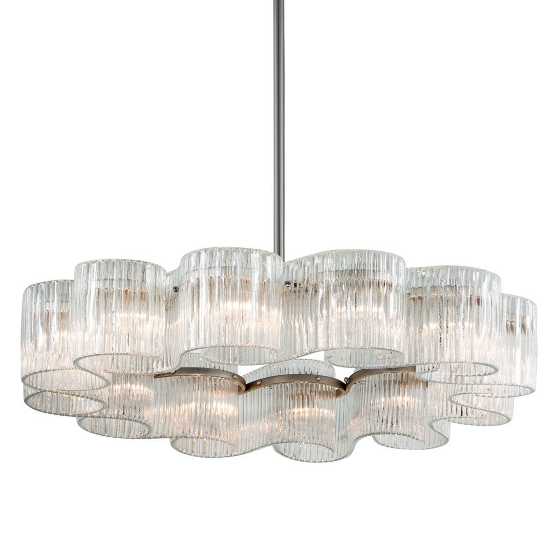 Corbett Lighting - 240-412 - 12 Light Chandelier - Circo - Satin Silver Leaf