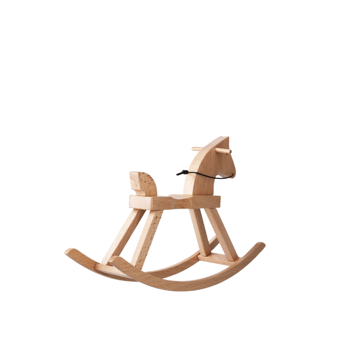 Kay Bojesen 39227 Rocking Horse Wooden Figurine in Beech