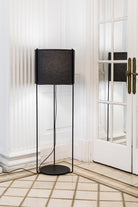 Faro Barcelona 24023-34-US Drum Floor Lamp in Black/Gray