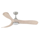 Luminaire intelligent à DEL Hinkley Lighting 903856FBN-LDD Swell Ventilateur  en nickel brossé / frêne blanchi