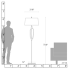 Lampadaire Volterra 241106 de Hubbardton Forge