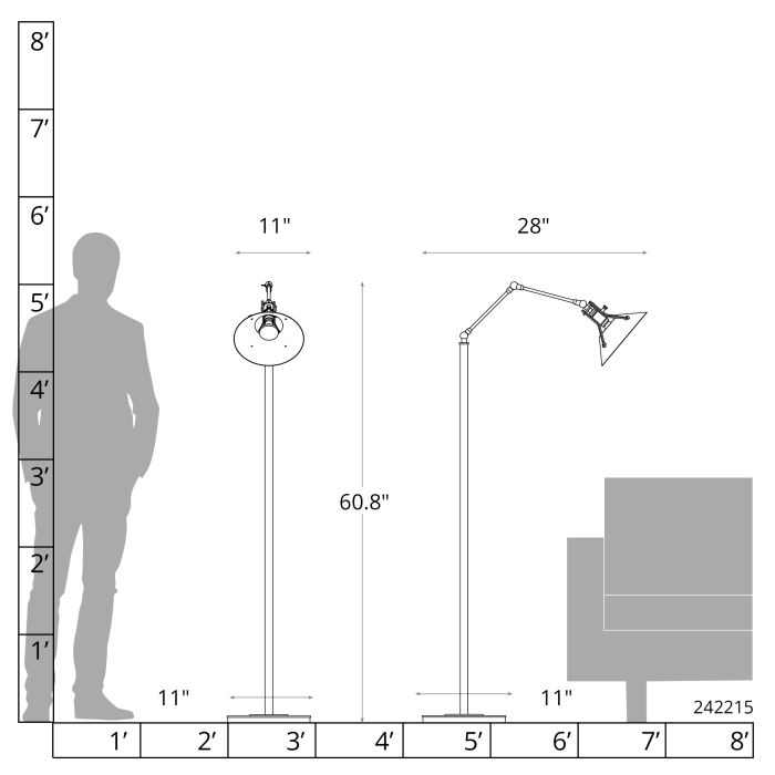 Hubbardton Forge 242215 Henry Floor Lamp