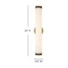 Applique murale LED Ames Lark 85652LCB-BK en laiton laqué