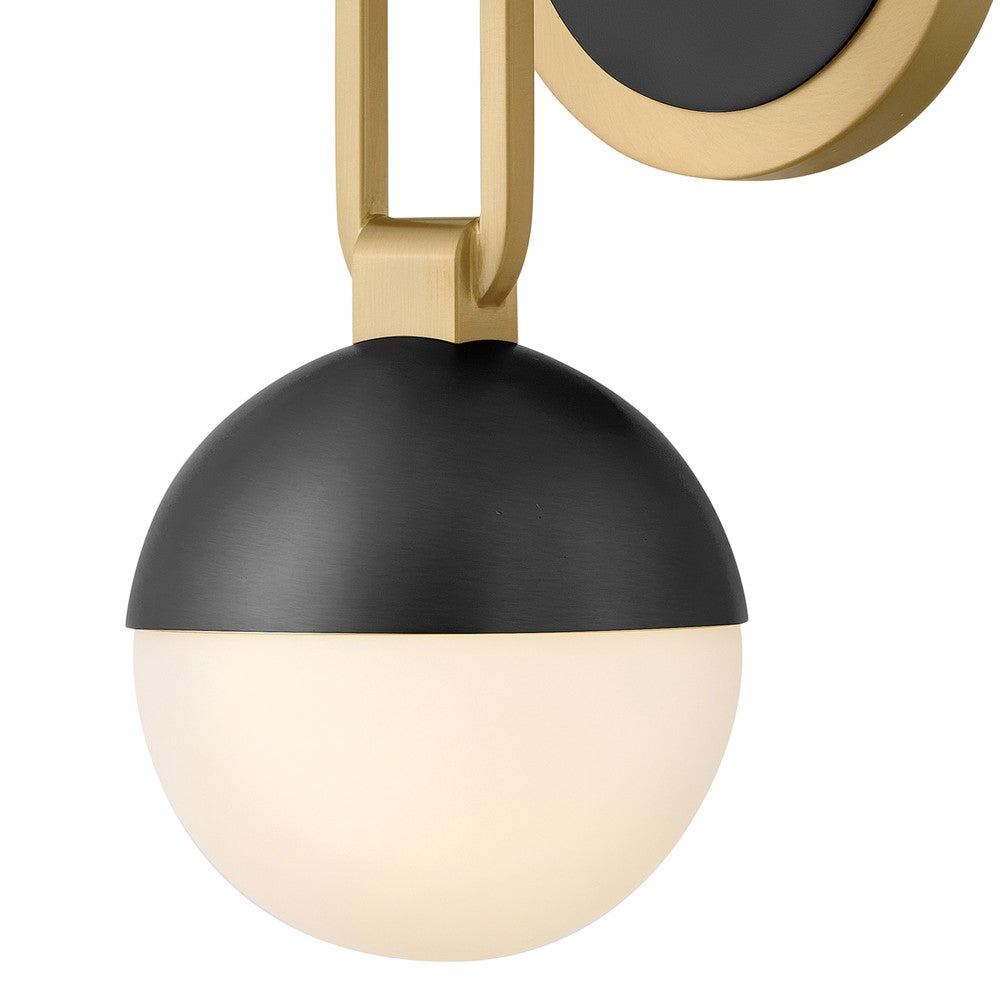 Meuble-lavabo Bowie 54560LCB-BK de Hinkley Lighting, en laiton laqué avec accents noirs