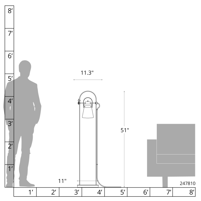 Hubbardton Forge 247810 Erlenmeyer Floor Lamp