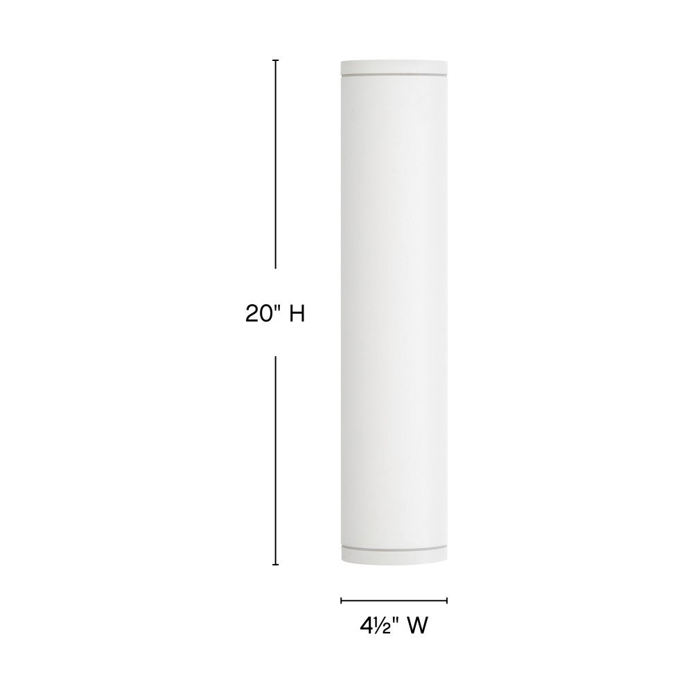 Luminaire LED Hinkley Lighting 13598TW-LL Silo (montage/descente) Murale en blanc texturé