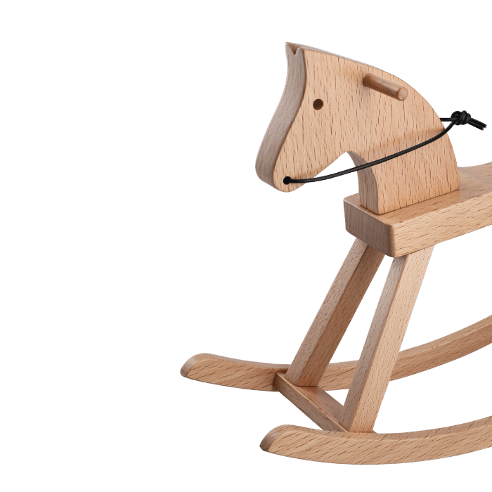 Kay Bojesen 39227 Rocking Horse Wooden Figurine in Beech