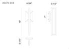 Europhase 49180-015 Aelin LED Extérieur Murale en noir mat