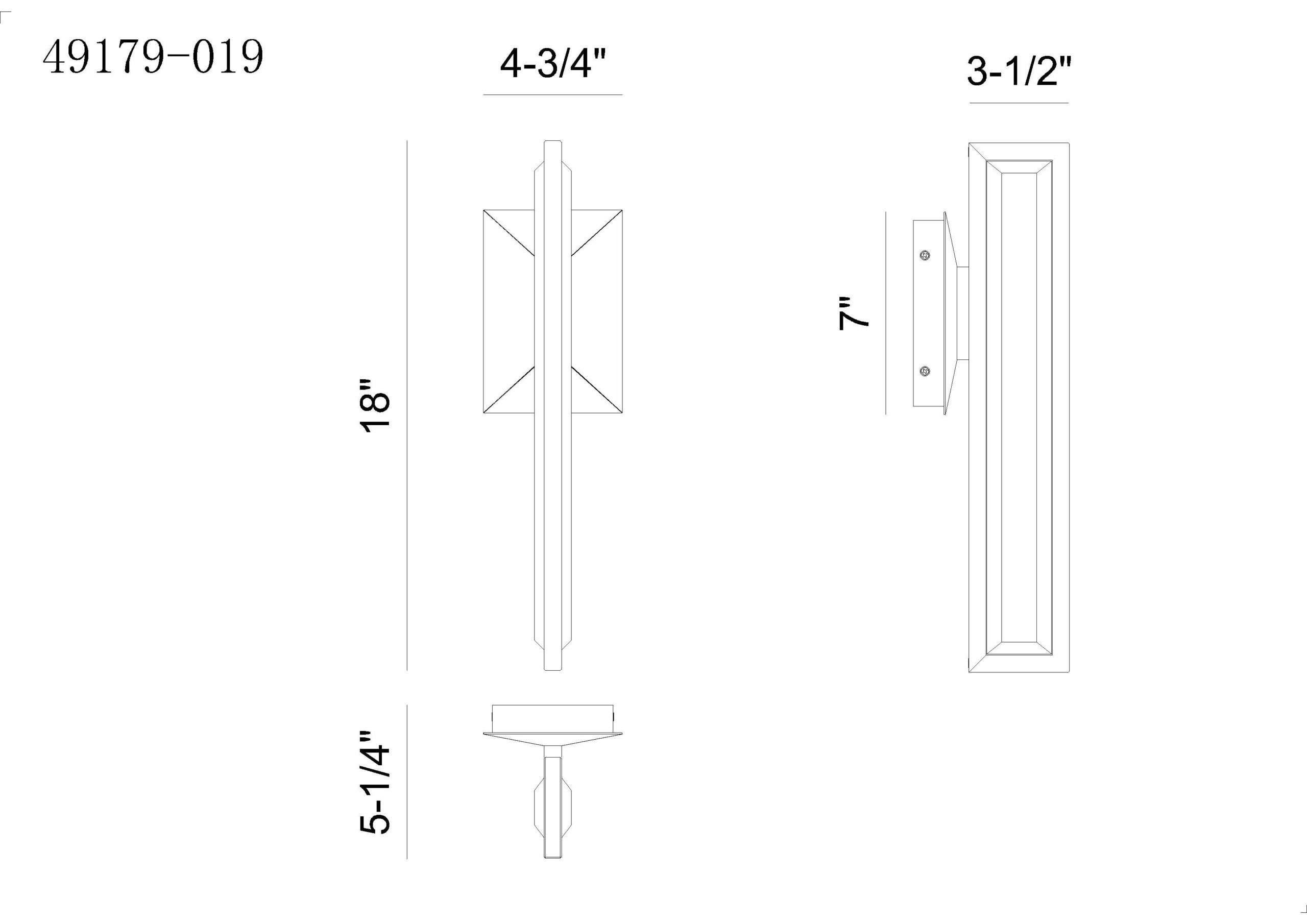 Eurofase 49180-015 Aelin LED Outdoor Wall Sconce in Matte Black