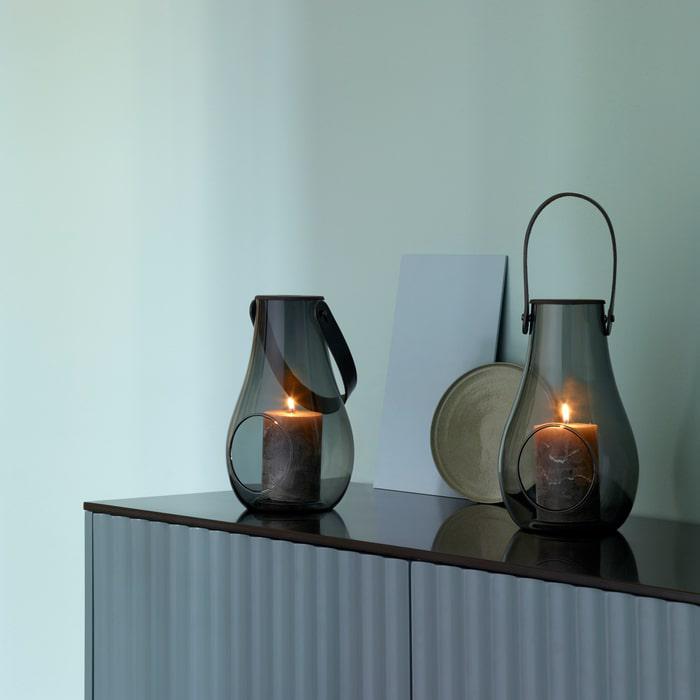 Holmegaard 4343535 Design avec lanterne lumineuse fumée